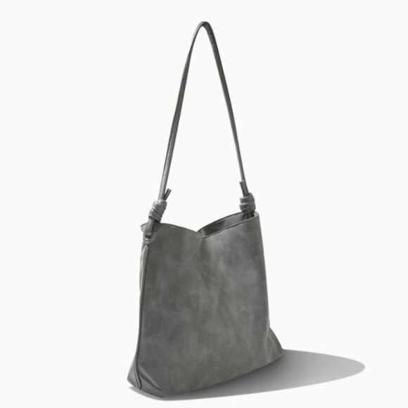 8 Other Reasons Betsy Slouch Tote in Stone Suedette With Dust Bag NWT - Picture 2 of 5